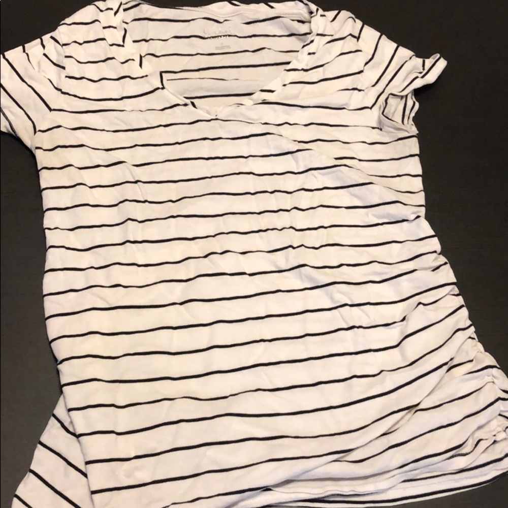 Basic striped maternity T